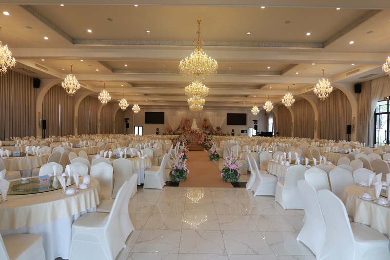 จัดเลี้ยงงานแต่งงาน บางใหญ่ นนทบุรี แบบบุฟเฟต์นานาชาติพรีเมียม The Sara Place